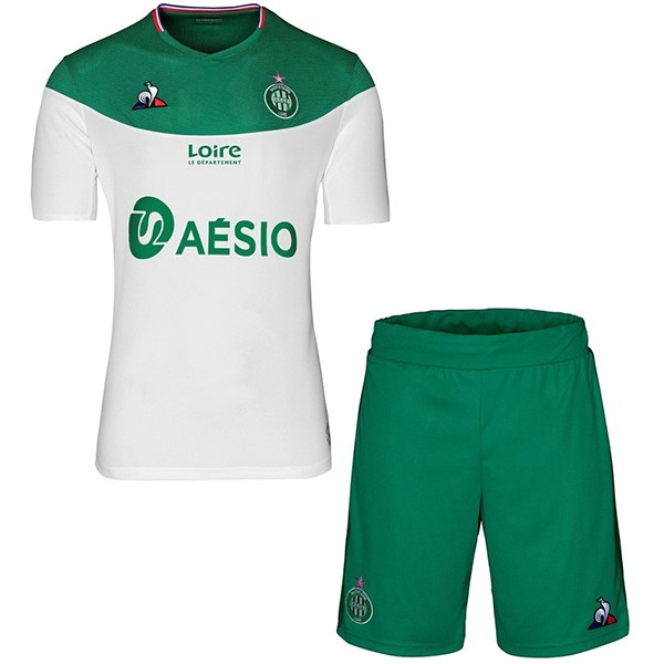 Maillot Football Saint étienne Domicile Enfant 2019-20 Blanc